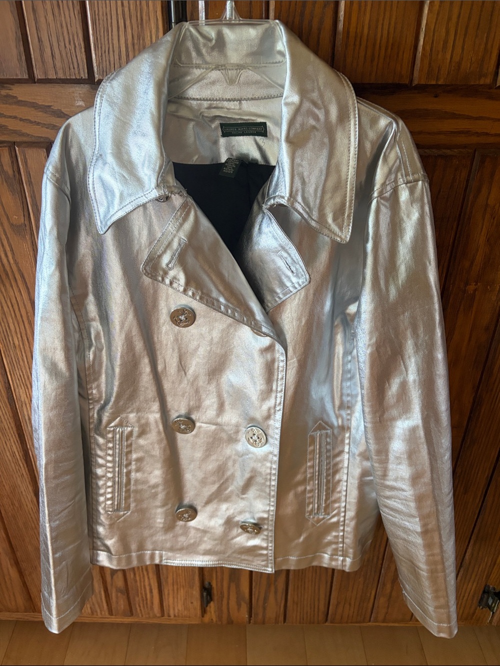 Lauren and Jean company Silver Metallic Jacket size 1X